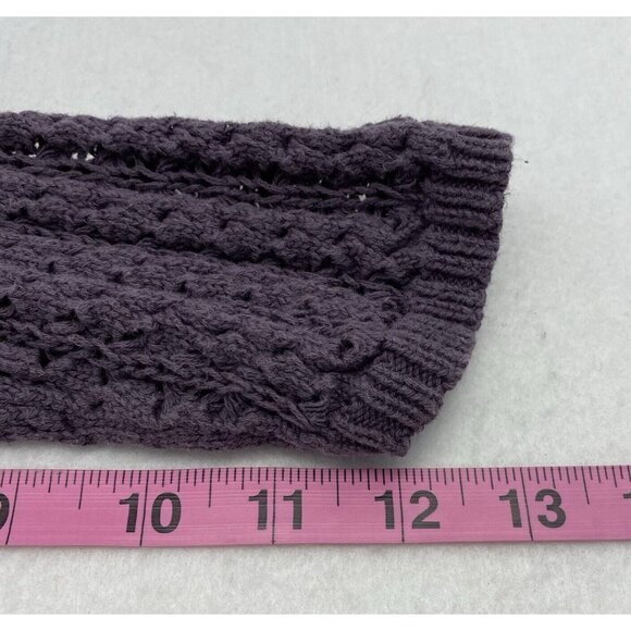 CABI Women Sweater Waterfall Open Front Crochet Cardigan Sz M Purple 79-32 - Picture 7 of 11